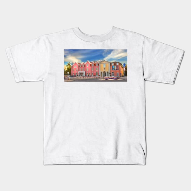 Cascais village Kids T-Shirt by terezadelpilar